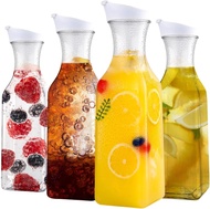 1500ml/50oz Juice Water Bottle Leakproof with Flip Top Round/Square Juice Container Plastic Water Bo