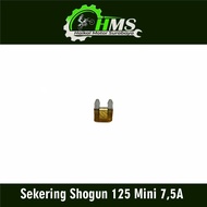 Sekering Shogun 125 Mini 75A (Warna Coklat) - Fuse DX Micro Fuse Mikro Sekring Tusuk Tancap Kotak