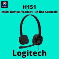 Logitech H151 Stereo Headset | Multi-Device | In-Line Controls
