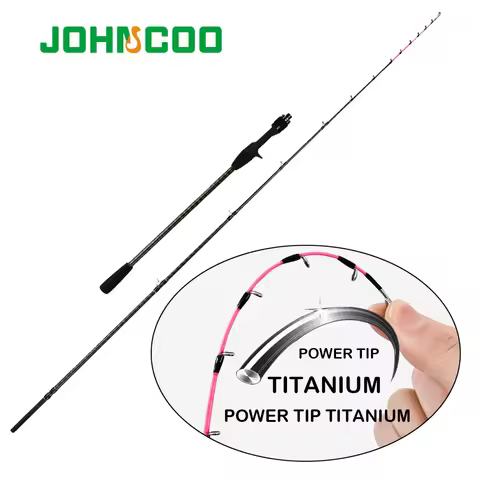 Johncoo Fishing Rod for Casting Jigging Rod 1.7m M ML Hanchi Rod Cuttlefish Fishing rod Titanium Tip