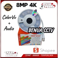 Hightech 8MP 4K fisheye cctv Camera 360 Panoramic 8mp 4K 2560p Colorvu Camera (AUDIO)