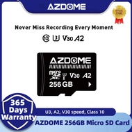 AZDOME 256GB SD Card SDXC Micro SD Memory Card with U3, A2, V30 Speed Class10