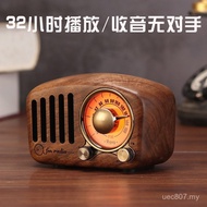 Retro Speaker Radio Bluetooth Walnut Portable Stereo Factory Direct Sales Bluetooth Play Outdoor Car