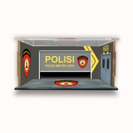 KRMK Box Akrilik Diecast POLISI INDONESIA PJR POLANTAS SABHARA