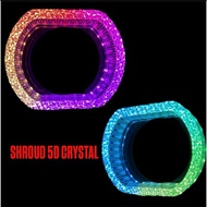 Shroud Crystal 5D Crystal CHRYSTAL RGBW RGB APPS BILED Size 2.5 inch 2.5 3 inch 3 inch 3.0 COUNT ROU
