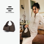[The Raya Table Collection] Dr Cardin Women Dumpling Weave Sling Bag / Suede / Faux Leather BG-868