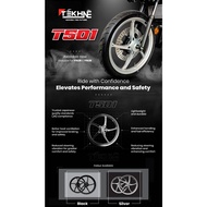 SPORT RIM TEKHNE 5 BATANG FULL CHOP LC135 5S Y125ZR Y15ZR Y16ZR ABS BLACK SILVER T501 WITH Bearing B