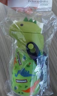 日本Skater DINOSAUR 吸管式水樽連背帶（420ml）