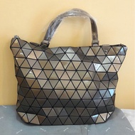 Glossy Bronze Issey Miyake BAOBAO 2-way Bucket Sling Bag/Shoulder Bag/Tote Bag
