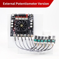 Diymore บอร์ดขยายกำลังสัญญาณ2.1 DC 12-42VXY-HT21MAX 200W * 2 + 400W TPA3223ปรับเสียงเบสโมดูลสูงและต่