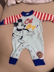 Disney Baby 米奇老鼠 嬰兒連身衣 0-3個月