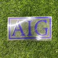 Aig blue sponsor for white jersey