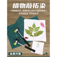 Plant Rubbing Dyeing Cloth Rubbing Material Kit Rubbing Dyeing Hammer Kindergarten Children diy Hand