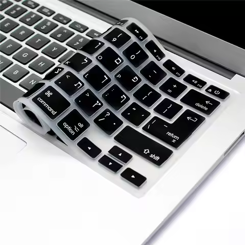 Universal Hebrew Keyboard Cover for Macbook Air 13 A1466 Pro Retina 13 15 CD ROM A1278 A1398 Hebrew 
