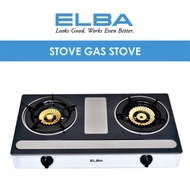[CLEARANCE] ELBA 2 Burner Stove Gas/ Dapur Gas [EGS-M6992(SS)] - AUTOMATIC PIEZO IGNITION