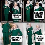 [NEW ARRIVAL] BAJU KURUNG IN EMERALD GREEN - KURUNG RIAU/ KURUNG MODEN/ KURUNG KEDAH