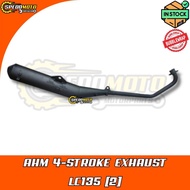 AHM 4 STROKE EXHAUST CHAMBER YAMAHA LC135 V2 CHAMBER EKZOS LC V2 AHM BLACK