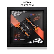 กรอบรูปโมเดลรถ F1 McLaren 2023 Norris Piastri 2 คัน ติดผนัง ตกแต่งบ้าน สไตล์โมเดิร์น ไม่มีการป้องกัน