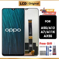 LCD OPPO A5S A12 A7 A11K AX5S Original Glass TouchScreen Digitizer ori Asli