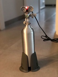 CO2 1L鋼瓶+雙表+電磁閥