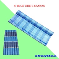 6' BLUE WHITE CANVAS ROLL / TARPAULIN BULAT