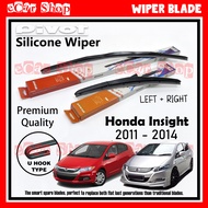 Honda Insight 2011 - 2014 Pivot Silicone Wiper Blades Insight Hybrid Door Visor Mugen