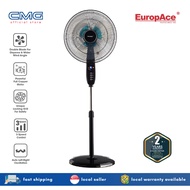 EuropAce 16" Stand Fan With Remote  Control and Timer ESF4160W