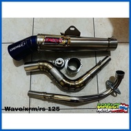 ♨ ◳ ◭ DAENG SAI 4 OPEN PIPE 44mm WAVE125/XRM125/RS125
