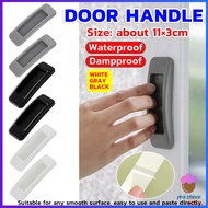 First Chioce มือจับประตู หน้าต่าง ไม่เจาะ แบบพลาสติกติดแผ่นกาว ขายเป็นคู่ Punch-Free doorknob