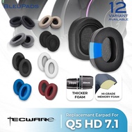 Earpad Premium Pad Foam Ear Cushion Tecware Q5 HD 7.1 Surround Earcup
