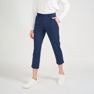 Khaki Bros - Cropped Pants Tapered Fit - กางเกงครอป ทรง Tapered Fit - Lt Khaki