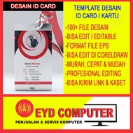 DESAIN ID CARD EDITING KOLEKSI TEMPLATE DESIGN GRAFIS USAHA PERCEAKAN EDIT FILE FORMAT CDR