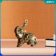 Elephant Keychain Pendant - Brass, 3.3x3.3cm, Unique Gift Idea