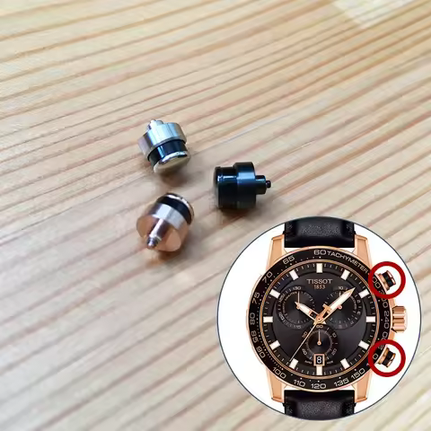 Steel Pusher for Tissot T-Sport T125.617 Quartz Watch Button