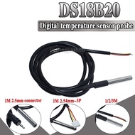 DS1820 Stainless Steel Package Waterproof DS18b20 Temperature Probe Temperature Sensor DS18B20 18B20
