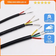 Wire 3 4 Tin-Plated Copper Core Copper Wire 20 / 22 / 24AWG Black Case - PVC Wire T.KHO LED
