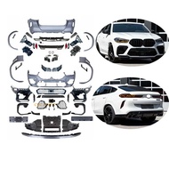 F96 X6M bodykit Facelift full kits front bumper rear bumper wheel arch rear diffuser with tips bodyk