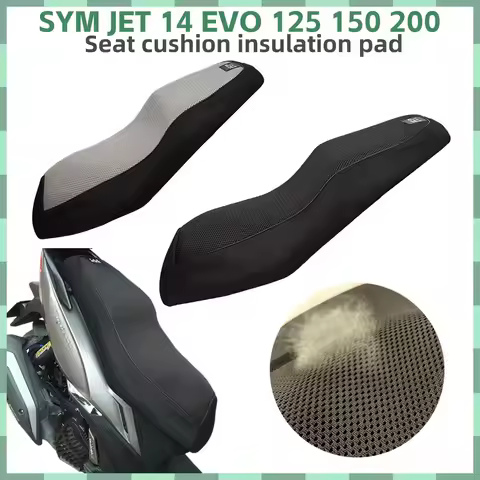 New For SYM JET 14 EVO 125 150 200 Protective Cushion Seat Cover Nylon Fabric Saddle Seat Cover Brea