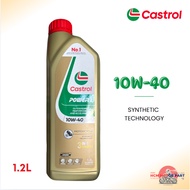 *1.2LITER* CASTROL POWER 1 4T 10W-40 SEMI SYNTHETIC ENGINE OIL MINYAK HITAM RS150 RSX ORIGINAL power