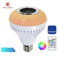 [UsusexaMY] 5-7W LED RGB Speaker Bulb Light Dimmable Music Lamp Night 0V with Remote Control, E27 Sc
