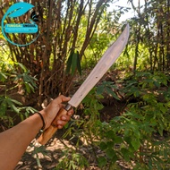 Golok Baja Asli Super Tajam - Golok Tebang Pohon Gagang Kayu Harga Murah - Pedang Panjang Baja Putih