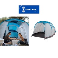 Decathlon / Camping Tent With Poles / 1 Bedroom / Arpenaz 4.1 / 4 Person / Quechua