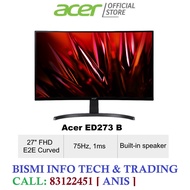[BRAND NEW]Acer ED273 B 27" FHD E2E Curved (VA) Gaming Monitor with 1ms response time Build in Speak