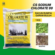 CS Sodium Chlorate 99 Racun Rumpai Garam Buluh Serbuk Racun Garam Buluh 1 KG Racun Rumpai Hapuskan S