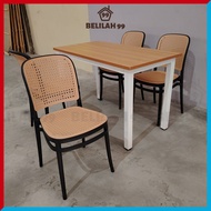 Belilah 1+4 Dining Table Set / Cafe table / Meja Makan/ Meja kafe/ Restaurant Dining Set/ Office Tab