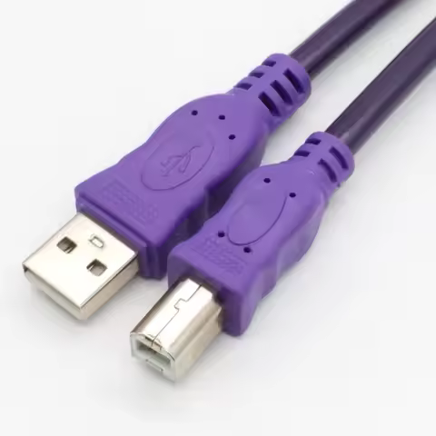 USB2.0 Print Cable USB 2.0 Type A Male To B Male Sync Data Scanner Cable for HP Canon Epson Printer 