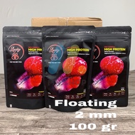Lucky 88 High Protein Floating Louhan Fish Pellets 2mm 100gr
