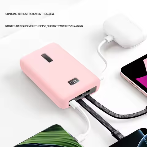Protective Silicone Case for Anker Zolo 20000 mAh 30W, Power Bank Dust Cover Skin Shell Power Supply