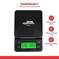 Best Taffware Digipounds Timbangan Dapur 5kg 0.1g dengan Timer - MS-K07 Avandya Store Official