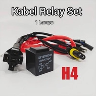 Relay Cable Set H4 Super Hid Biled Projector Led Motor Car Relay H4 1 Lamp 2 Lights